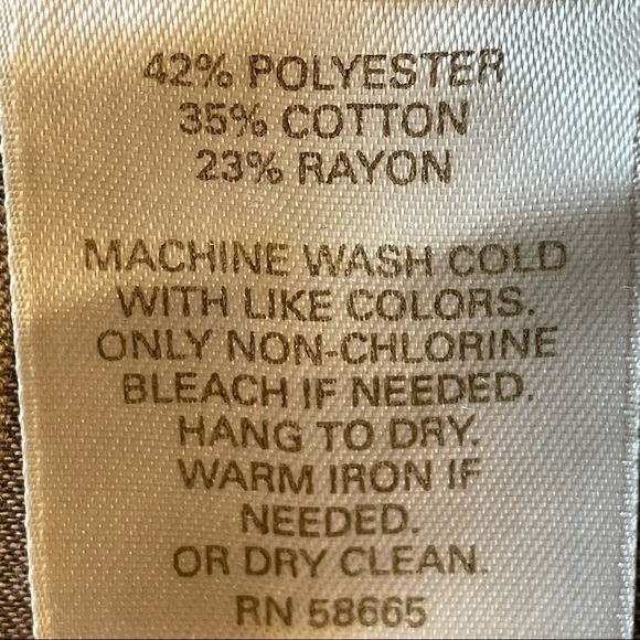 Halogen Women’s Light Brown Striped Wide Leg Pants Size 4 - Picture 9 of 9